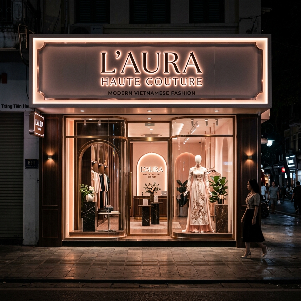 Mẫu biển hiệu shop thời trang
